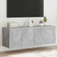 væghængte tv-borde 2 stk. med LED-lys 60x35x41 cm betongrå