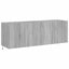 væghængte tv-borde 2 stk. med LED-lys 60x35x41 cm grå sonoma-eg