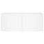 væghængt tv-bord med LED-lys 100x35x41 hvid