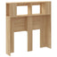 sengegavl 100x18,5x103,5 cm LED-lys konstrueret træ sonoma-eg