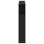 sengegavl med LED-lys 160x18,5x103,5 cm konstrueret træ sort