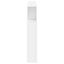 sengegavl med LED-lys 200x18,5x103,5 cm konstrueret træ hvid