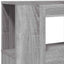 sengegavl 200x18,5x103,5 cm LED-lys konstrueret træ grå sonoma