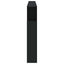 sengegavl med LED-lys 220x18,5x103,5 cm konstrueret træ sort