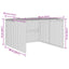 garage til robotplæneklipper 86x90x52/57 cm polyrattan brun