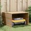 garage til robotplæneklipper 86x90x52/57 cm polyrattan beige