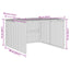 garage til robotplæneklipper 86x90x52/57 cm polyrattan beige