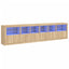 skænk med LED-lys 283x37x67 cm sonoma-eg