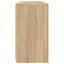 skænk med LED-lys 163x37x67 cm sonoma-eg