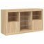 skænk med LED-lys 123x37x67 cm sonoma-eg