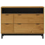 kommode FLAM 110x40x80 cm massivt fyrretræ