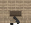 2-personers havesofa med hynder polyrattan beige