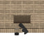 2-personers havesofa med hynder polyrattan beige