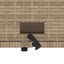 2-personers havesofa med hynder polyrattan og akacietræ beige