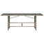 havebord med glastop 190x80x74 cm polyrattan lysegrå