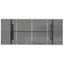 havebord med glastop 190x80x74 cm polyrattan lysegrå
