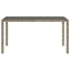 havebord med glastop 150x90x75 cm polyrattan grå