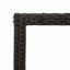 havebord med glastop 150x90x75 cm polyrattan sort
