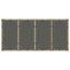 havebord med glastop 190x90x75 cm polyrattan beige