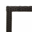 havebord med akacietop 190x90x75 cm polyrattan sort