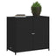 opbevaringsskab til haven 83x45x76 cm polyrattan sort