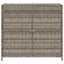 opbevaringsskab til haven 83x45x76 cm polyrattan grå