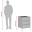 opbevaringsskab til haven 55x59x80 cm polyrattan sort
