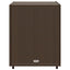 opbevaringsskab til haven 55x59x69 cm polyrattan brun