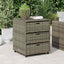 opbevaringsskab til haven 55x59x69 cm polyrattan grå