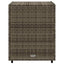 opbevaringsskab til haven 55x59x69 cm polyrattan grå