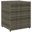 opbevaringsskab til haven 55x59x69 cm polyrattan grå