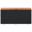 opbevaringsboks til haven 110x50x54 cm polyrattan akacie sort