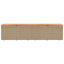 opbevaringsboks til haven 220x50x54 cm polyrattan akacie beige