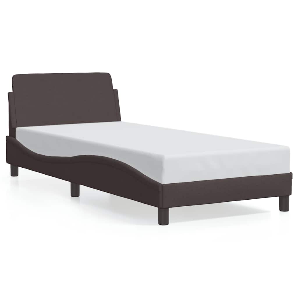 sengeramme Dover Mørkebrun 80x200 cm Stof