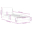 sengeramme med sengegavl Dover Creme 90x190 cm Stof