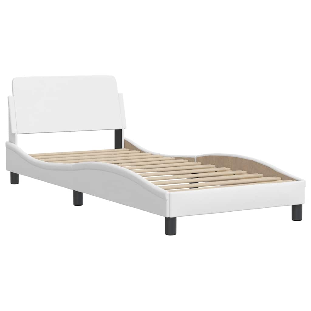 sengeramme Dover 90x190 cm kunstlæder hvid