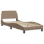 sengeramme Dover 90x190 cm kunstlæder cappuccinofarvet