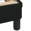 sengeramme med sengegavl Dover Sort 90x200 cm Stof