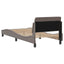 sengeramme med sengegavl Dover Taupe 90x200 cm Stof