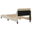 sengeramme med sengegavl Dover Creme 90x200 cm Stof