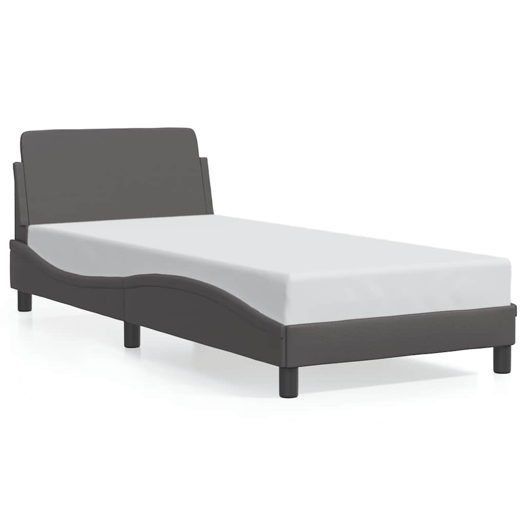 sengeramme Dover 90x200 cm kunstlæder grå