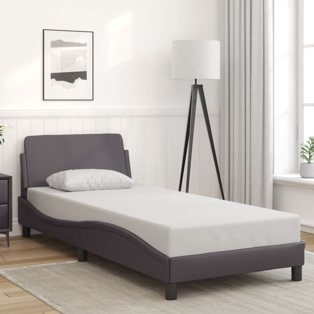 sengeramme Dover 90x200 cm kunstlæder grå