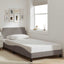 sengeramme Dover Taupe 100x200 cm Stof