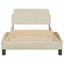 sengeramme Dover Creme 100x200 cm Stof