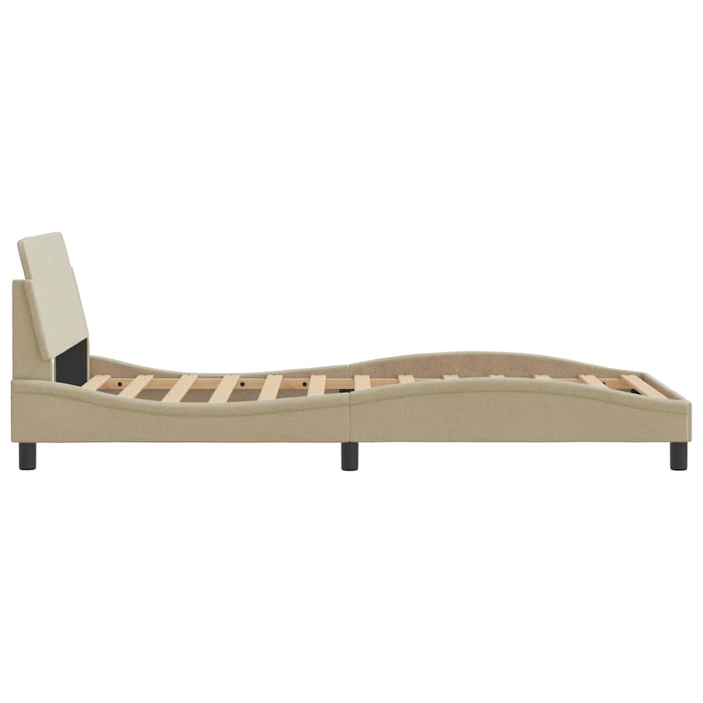 sengeramme Dover Creme 100x200 cm Stof