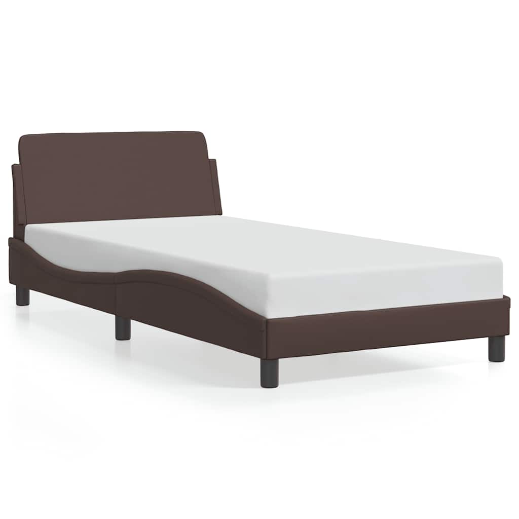 sengeramme Dover 100x200 cm kunstlæder brun