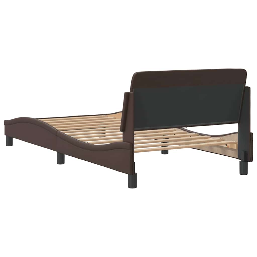sengeramme Dover 100x200 cm kunstlæder brun