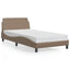 sengeramme Dover 100x200 cm kunstlæder cappuccinofarvet