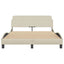 sengeramme Dover Creme 120x200 cm Stof