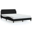 sengeramme Dover 140x190 cm stof sort